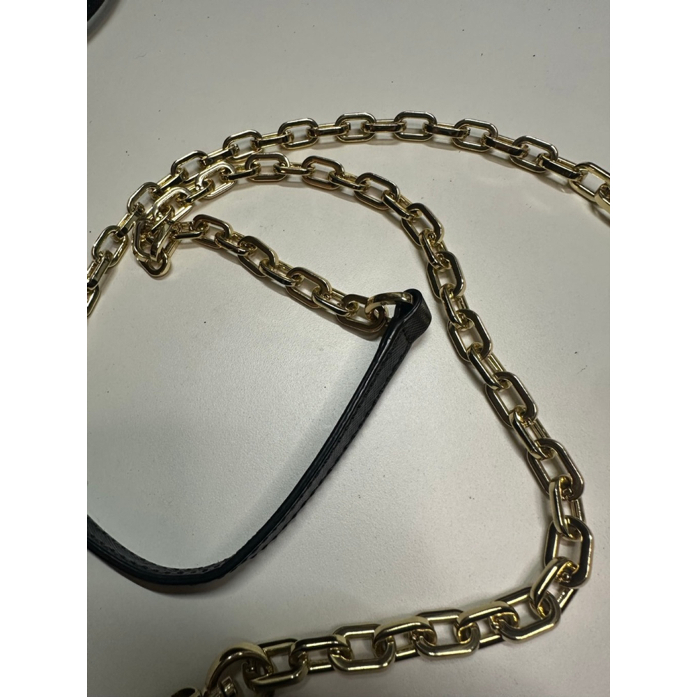 Women's Tory Burch Black Wallet with Gold Chain One Size - Picture 3 of 14